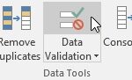 click Data Validation