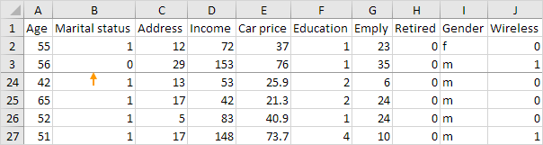 Freeze Rows Result