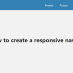 Create a Fully Responsive Navbar Using Pure CSS