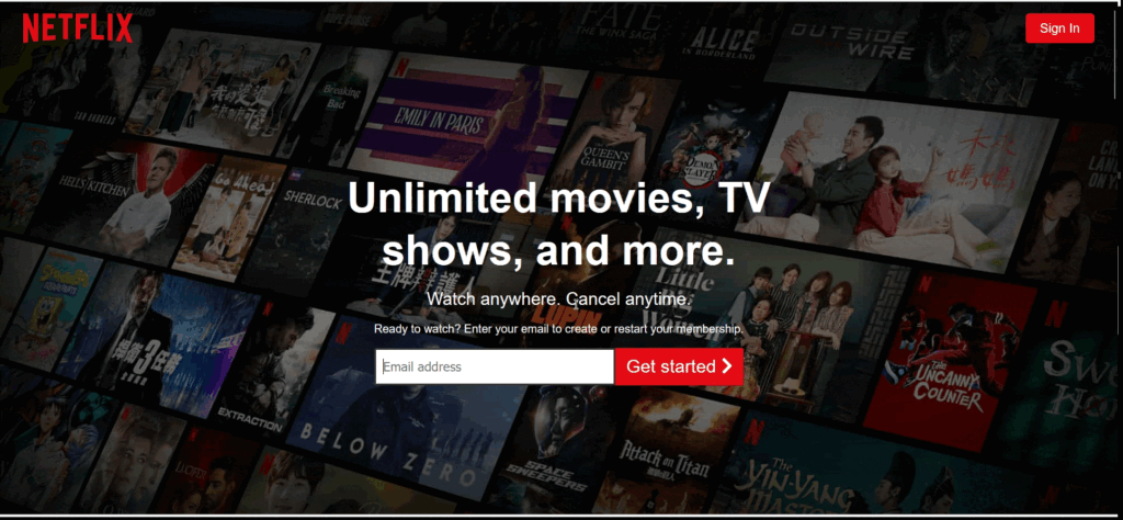 Create a Netflix Landing Page Clone Using HTML, CSS & JQuery
