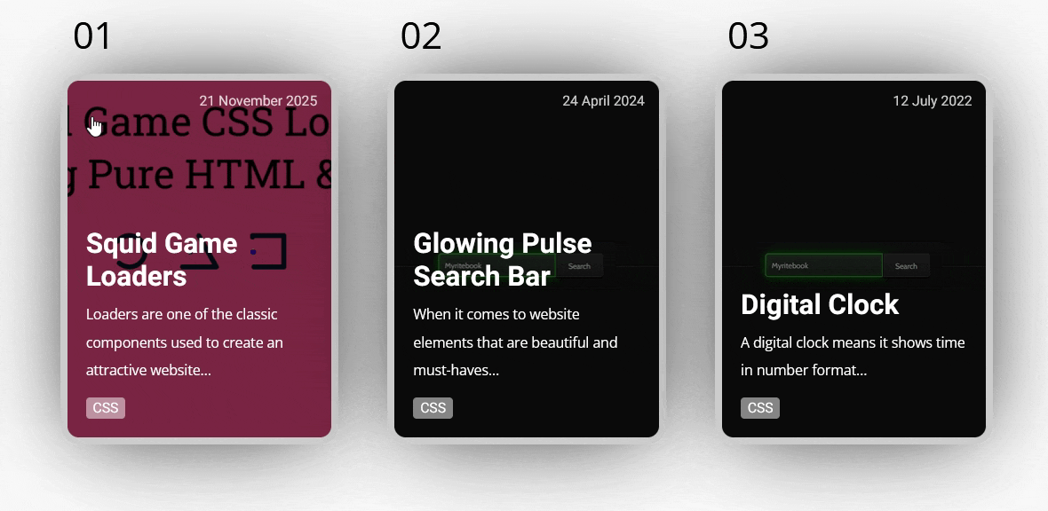 Responsive Blog Card Grid Using Pure HTML and CSS